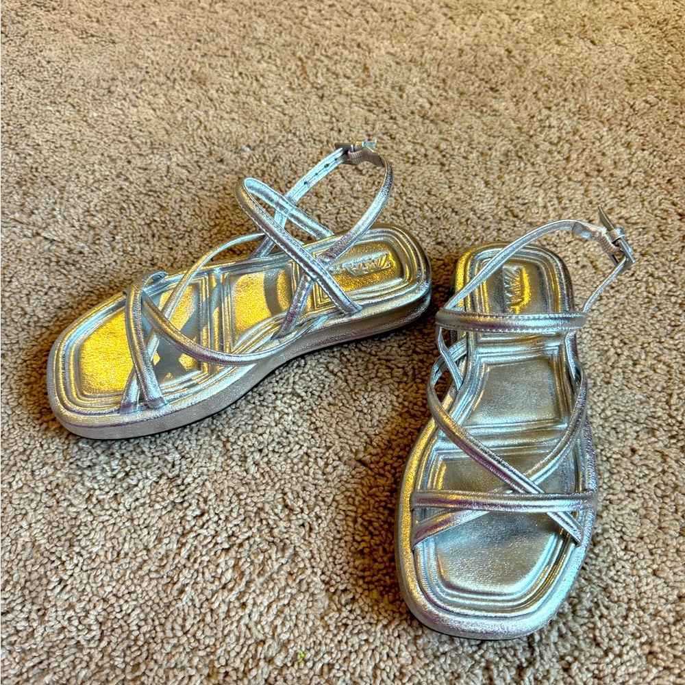Girl Zara Silver Sandals